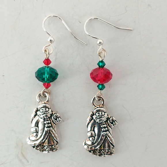 Swarovski Christmas earrings - Picture 1 of 4